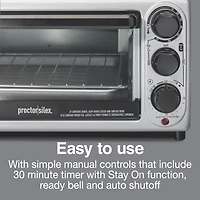 Grille-pain/four a 4 tranches Proctor Silex 31122PS