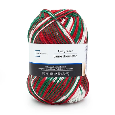 Mainstays Cozy Coquelicot Fil Acrylique Moyen 1 Pelote