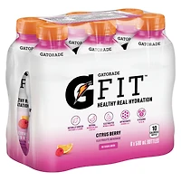 Gatorade Fit Citrus Berry Electrolyte Beverage 6 x 500mL, Bottles