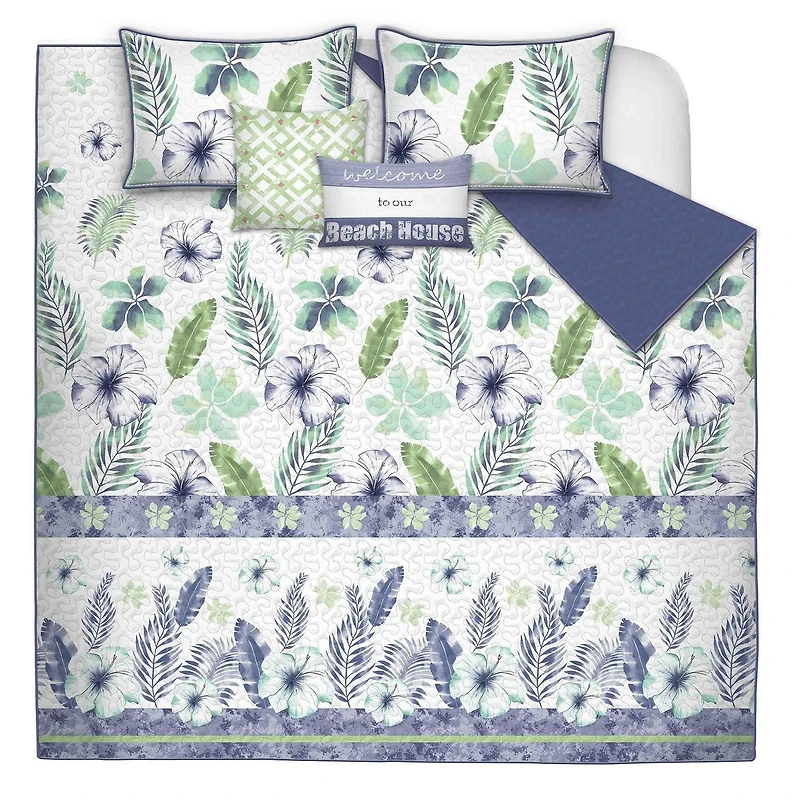 Safdie & Co. Quilt 4PC Set T Tropicana