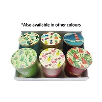 5.5oz Pineapple Flower Scented Jar Candle