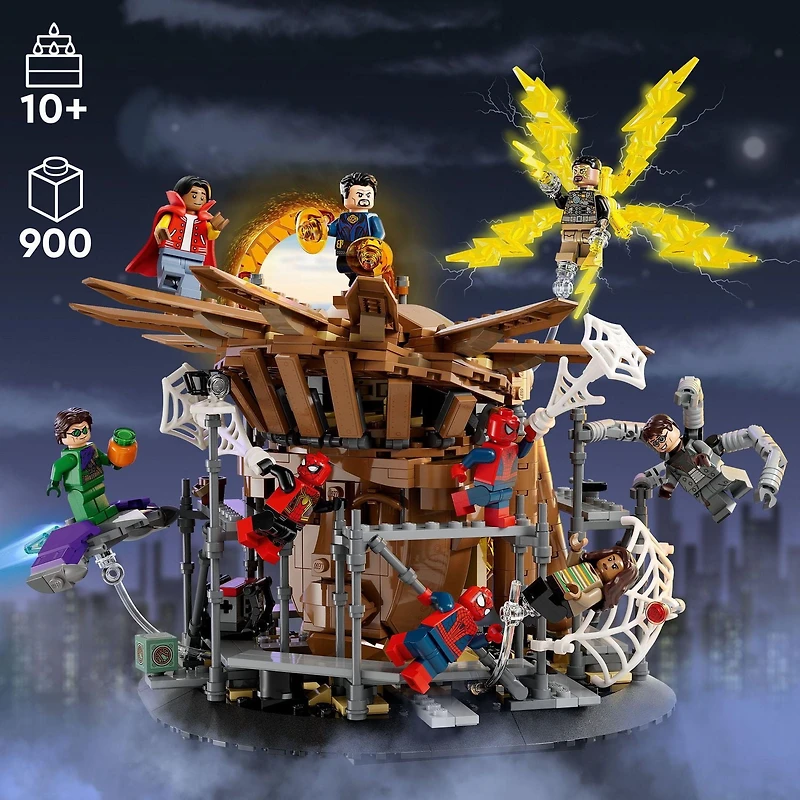 LEGO Marvel Spider-Man Final Battle Building Toy Set, Collectible Spider-Man Toy with 9 Minifigures, 76261