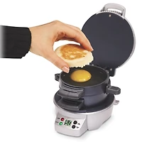 Hamilton Beach Breakfast Sandwich Maker with Timer, Electric Breakfast Sandwich Maker (25478RC)