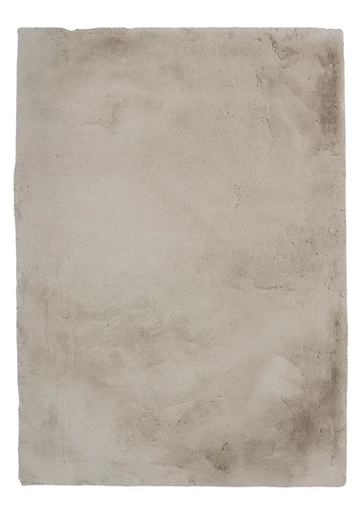 Maven Faux Rabbit Pale Grey 8 ft. x 10 ft. Area Rug