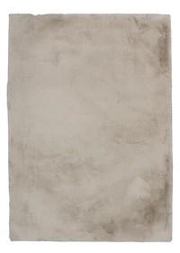 Maven Faux Rabbit Pale Grey 8 ft. x 10 ft. Area Rug