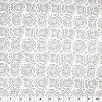 Tissu pré-coupé Fat Quarter de Fabric Creations à motif de roses gris - 18" x 21" / 45cm x 53cm 18" x 21" / 45cm x 53cm