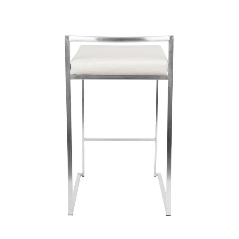 Tabouret de bar sans dossier Salem – Design élégant avec pieds chromés et revêtement en PU, ajout moderne et élégant à n'importe quelle cuisine ou bar