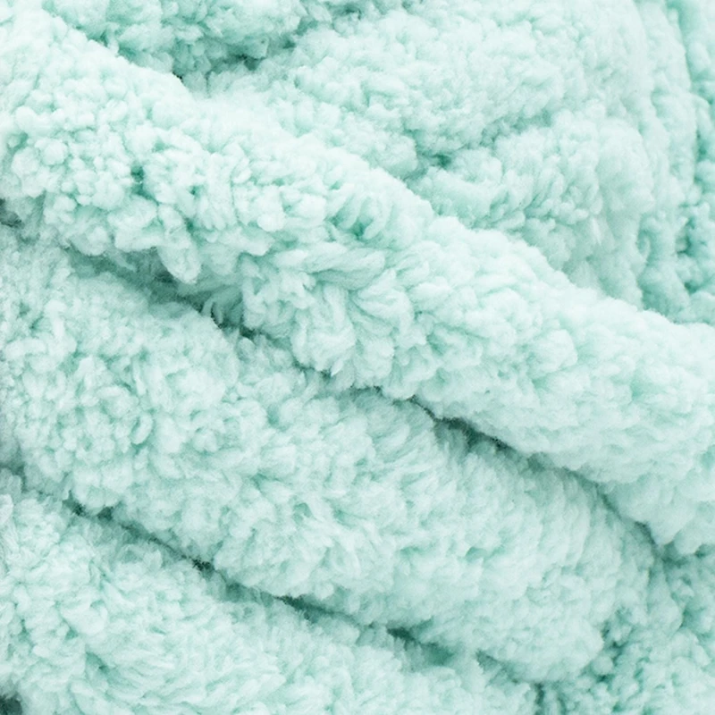 Fil AR Workshop Chunky Knit Aqua Clair AR Yarn Fil #7 Jumbo Chenille du Polyester 226g /26m 3-Paquet