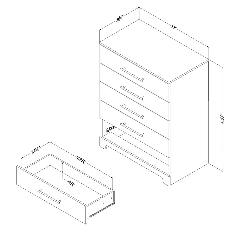 Barcelo 5-Drawer Chest