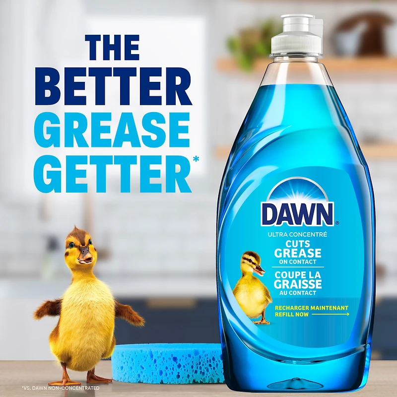 Savon à vaisselle Dawn Ultra, détergent à vaisselle liquide, parfum Fleurs de pommier