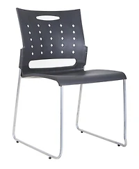 TygerClaw Mid Back Plastic Chair (4 Pack In One Order )
