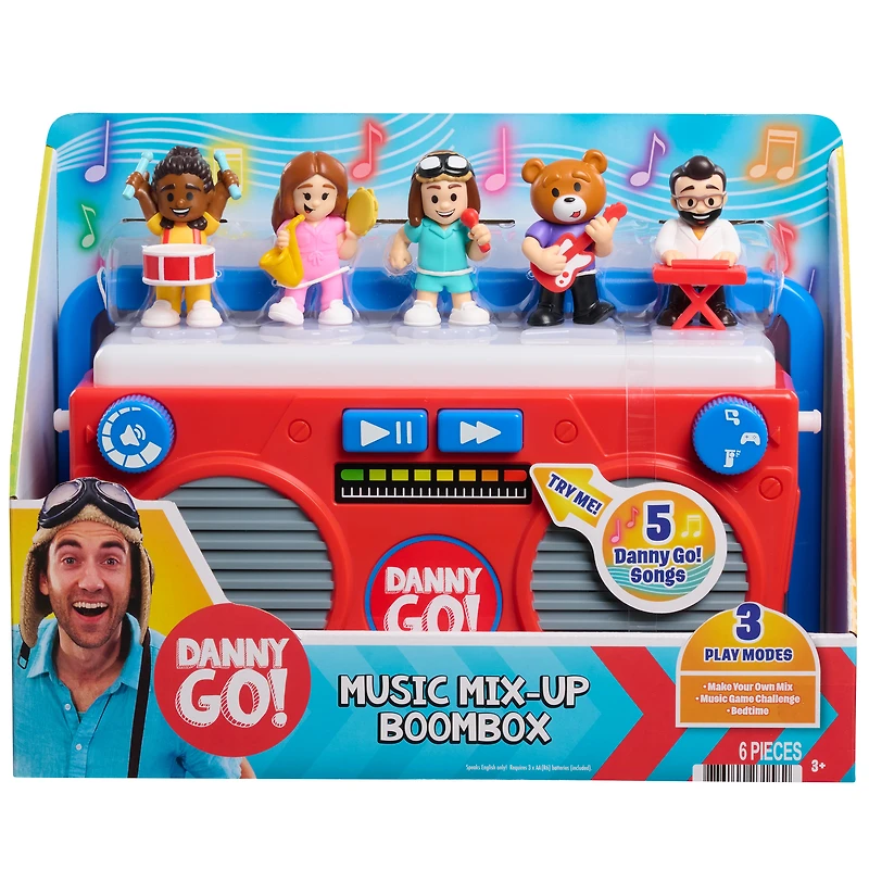 Danny Go! Music Mix-Up Boombox - Interactive Sound Toy for Preschool and Elementary School Kids Inspired by Danny Go! Show