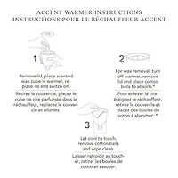 Réchauffeur de cire Accent de ScentSationals - Little Things Réchauffeur - ampoule de 15w