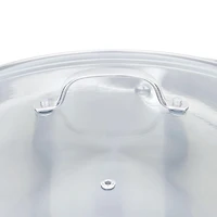 Mainstays Stainless Steel Dutch Oven with Glass Lid, 13 qt., induction ready