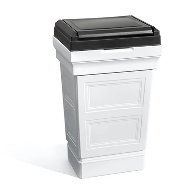 Step2 Atherton Patio Garbage Container (Classic White)