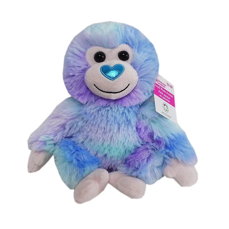 WAY TO CELEBRATE la petite peluche de singe en fourrure arc-en-ciel, 7,5 pouces