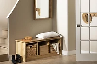 Mudroom bench with storage from the collection Toza South Shore