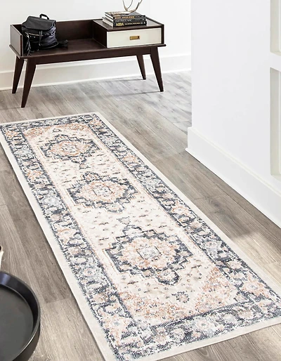 ECARPET Heriza Tapis de Couloir Traditionnel pour Salon, Chambre, Salle A Manger, Entrée, Couloir et Plus Encore.