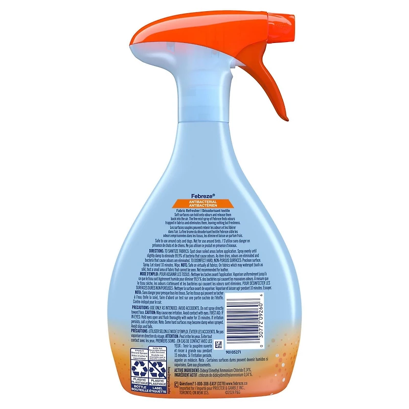 Désodorisant textile antibactérien Febreze Fabric 700ML