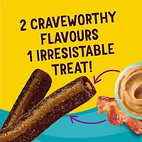 Beggin’ Flavour Stix aux Saveurs de Bacon et de Beurre d’Arachide, Gâteries en bâton à mâcher pour chiens 708 g NB-24M