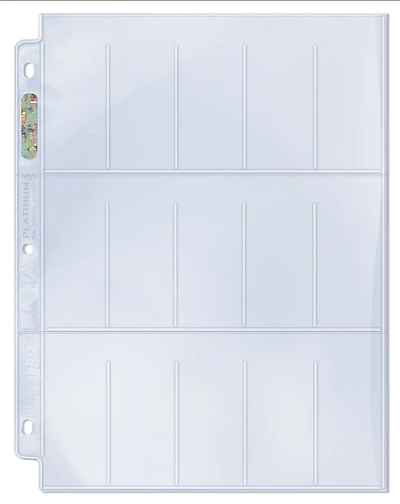 Ultra PRO 15-Pocket Platinum Page for Tobacco Cards