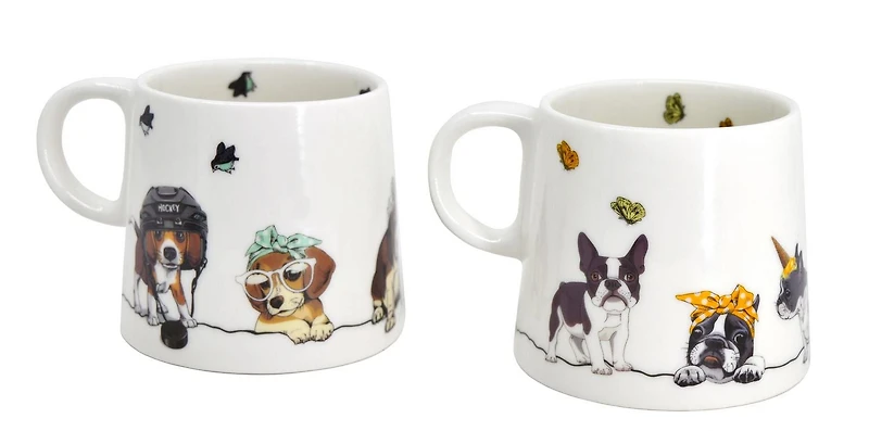 PAWZ Jeu de 2 Tasses de Chiens Jeu de 2 Tasses 360ml (12oz)