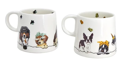 PAWZ Set Of 2 Dog Mugs, 360ml (12oz) Set of 2 Mugs