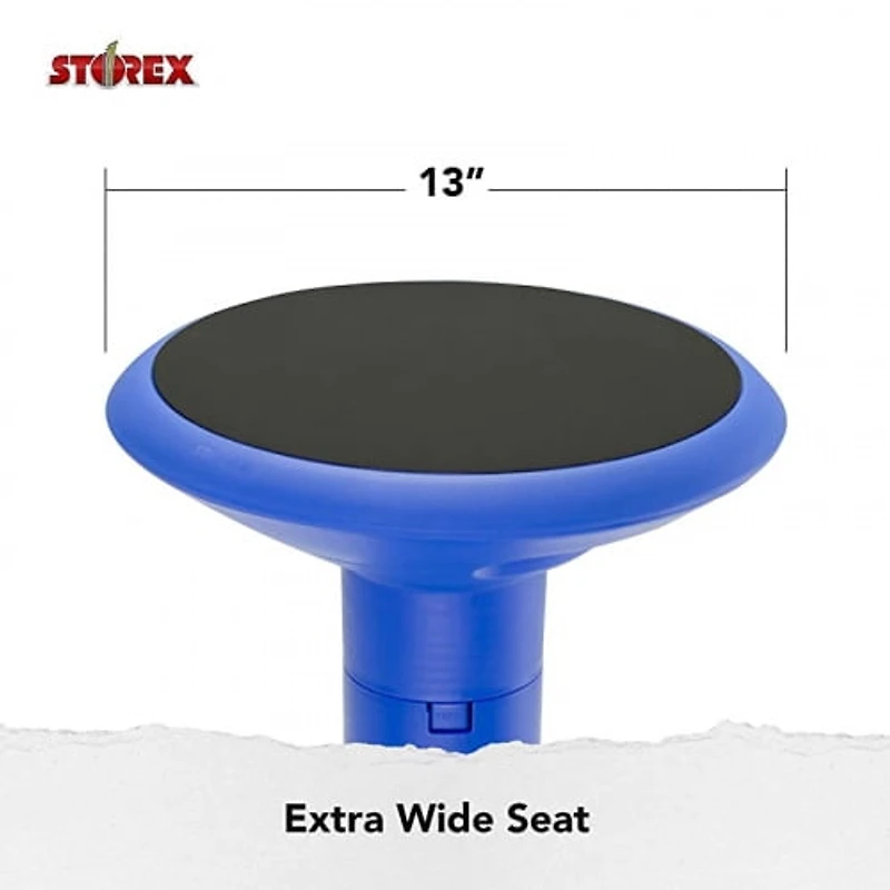 Wiggle Stool, 12–18 in, Blue