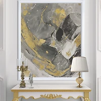 Designart Marble Gold and Black II Framed Wall Art