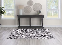 Tapis Laredo Montez gris & ivoire 6 pi 7 po x 9 pi 7 po