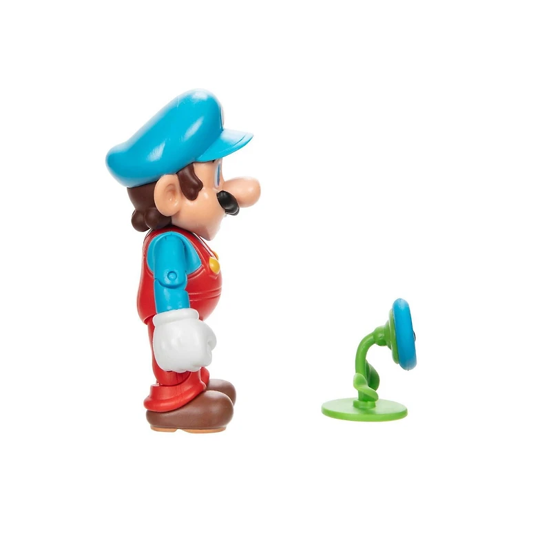 Figurine Super Mario de 4 pouces – Mario de glace avec fleur de glace