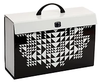 Fashion 19 Pkt Case File - Black and White