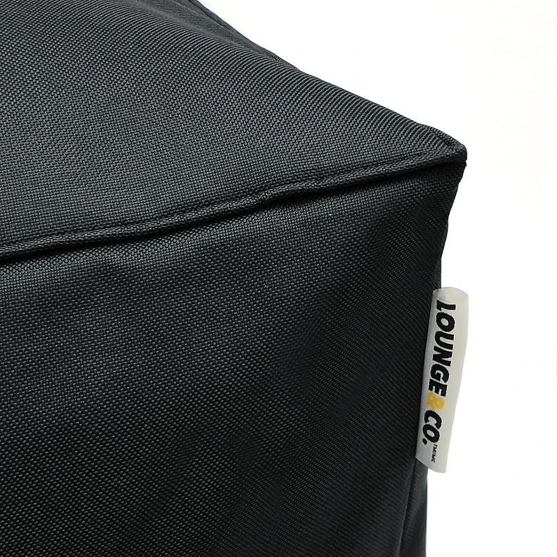 Lounge & Co Wave Black bean filled Pouf
