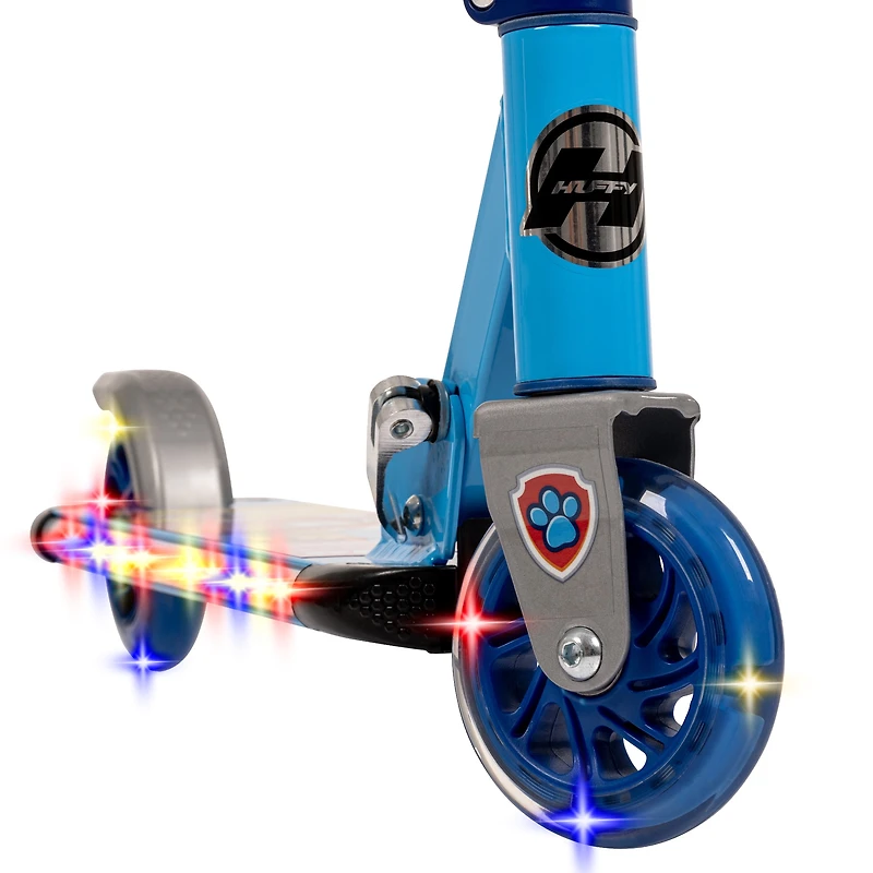 La Pat’ Patrouille Trottinette en ligne de Huffy avec lumières LED, Bleu