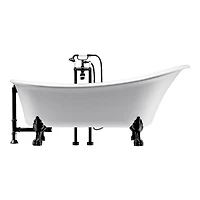 A&E Bath and Shower DORYA-BLK FREESTANDING BATHTUB