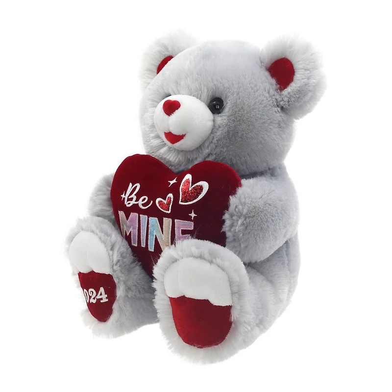 Way To Celebrate Valentine Sweetheart Teddy, Grey