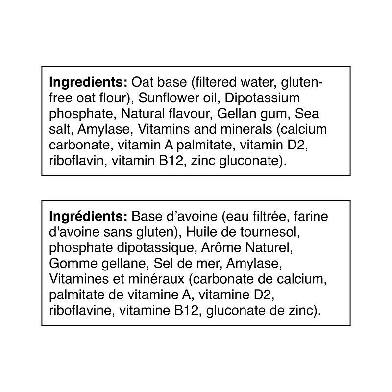 Earth's Own Oat Zero Sugar Beverage Vanilla 946ml, Earth's Own Oat Milk, Zero Sugar, Vanilla, 0 Sugar, Plant-Based Beverage, Dairy-Free, Gluten-Free 946ml