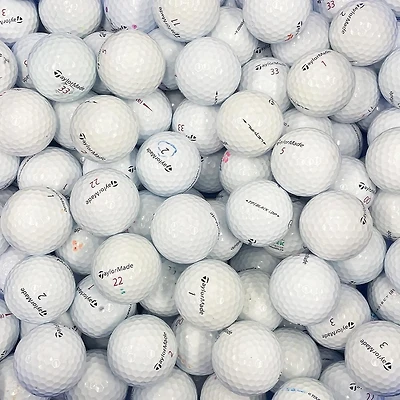 Mulligan - 100 balles de golf récupérées Taylormade Tour AAA, Blanc