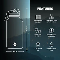 TAL Stainless Steel Ranger Water Bottle 64 fl oz, Pink