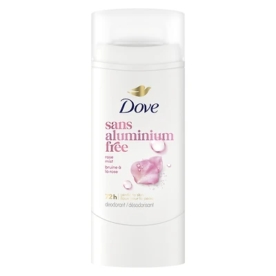 Dove Deodorant Stick, 72h Rose Mist, Gentle & Hydrating, 74g