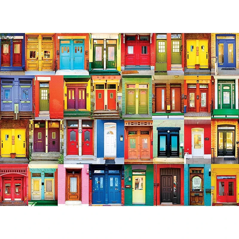 Kodak 1000pc Puzzle - Colourful Montreal Doors (English Only)