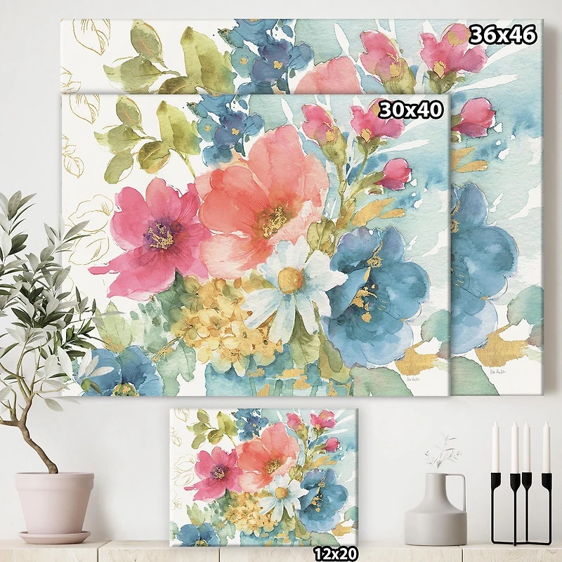 Designart Mon jardin français Art mural sur toile