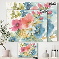 Designart Mon jardin français Art mural sur toile