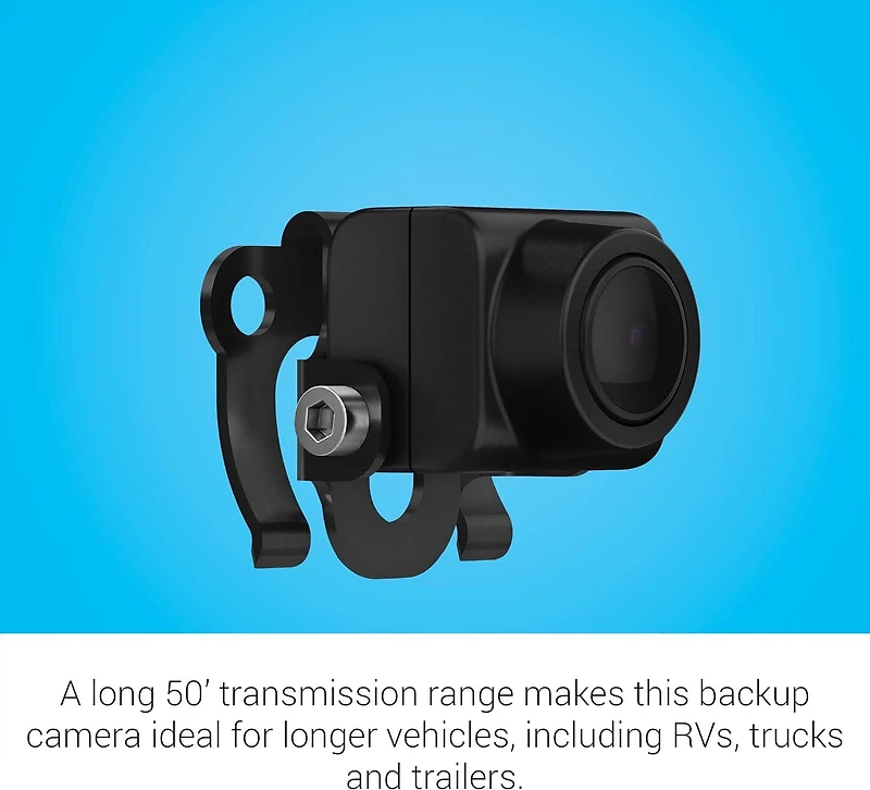 Garmin BC™ 50 – Caméra de recul sans fil, résolution HD, objectif 160 degrés, résistant aux intempéries, portée de 15,2 m pour camions, camping-cars et remorques