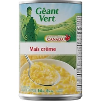 Green Giant Canned Cream Style Corn, Grown and packed in Canada, 540ml, 19 fl oz
