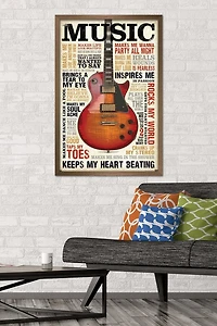 Music Inspires Me Wall Poster