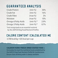 Caledon Farms all Natural Freeze-Dried Coated Lamb Recipe Premium Dry Dog Food 3.5kg, Freeze-Dried Coated Kibble Lamb