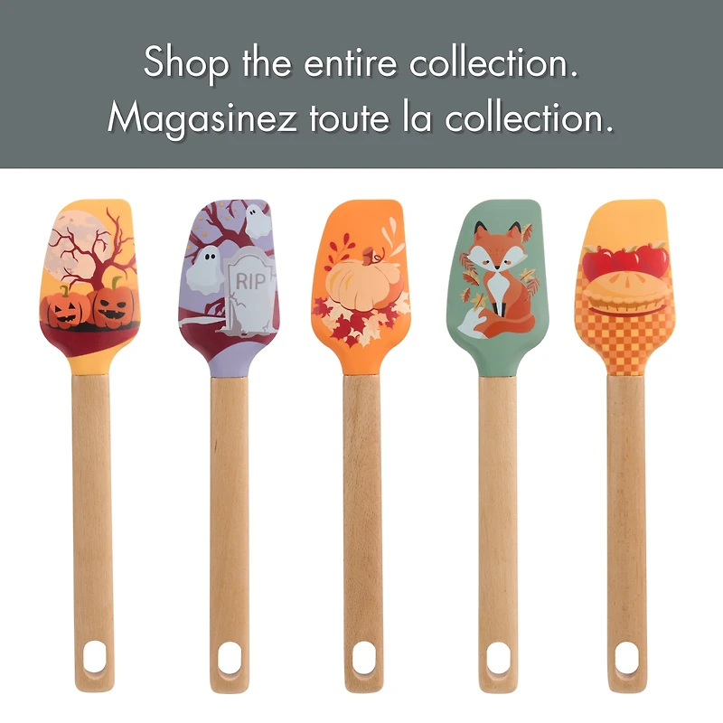 Way-to-Celebrate 12" Silicone Spatula, Apple Pie, Orange, WAY-TO-CEL PL SILICONE SPATULA