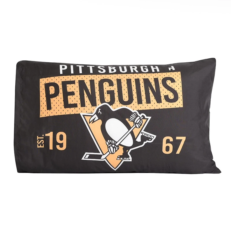 Taies d'oreiller LNH Pittsburgh Penguins 2Pqt (20 "x30")