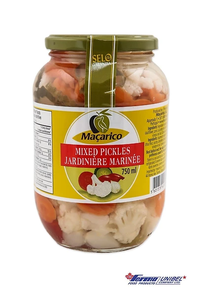 Cornichons mixtes Macarico vendre quantité 870g